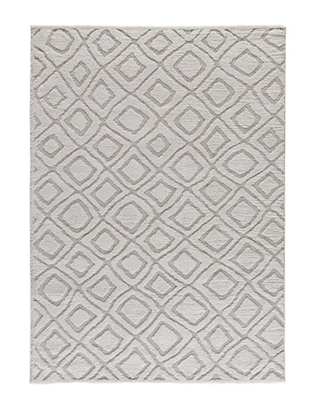 Juno 111 Grey Scandinavian Style Embossed Rug