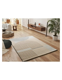 Garden 12701 Beige Geometric Rug with Arches