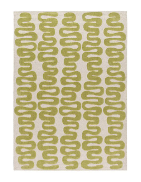 Alfombra retro Flashy 25409 Verde