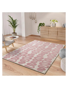 Flashy 25409 Retro Rug, Pink