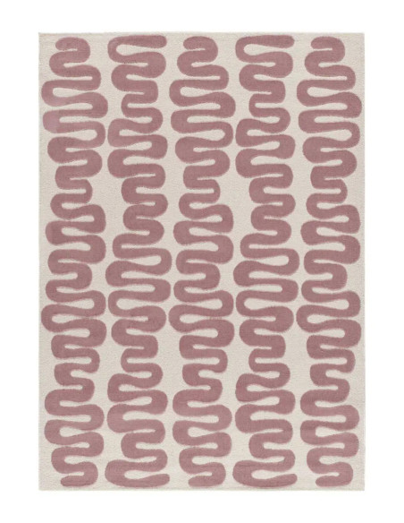 Alfombra retro Flashy 25409 Rosa