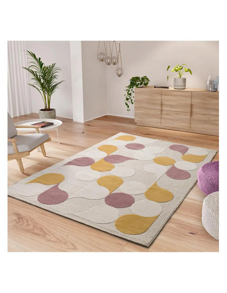 Alfombra geométrica Flashy 25411 Multicolor