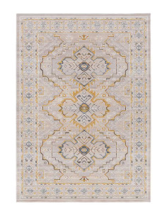 Berta 5211 classic beige and mustard rug 2