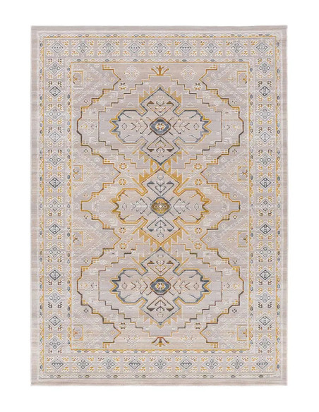 Berta 5211 classic beige and mustard rug
