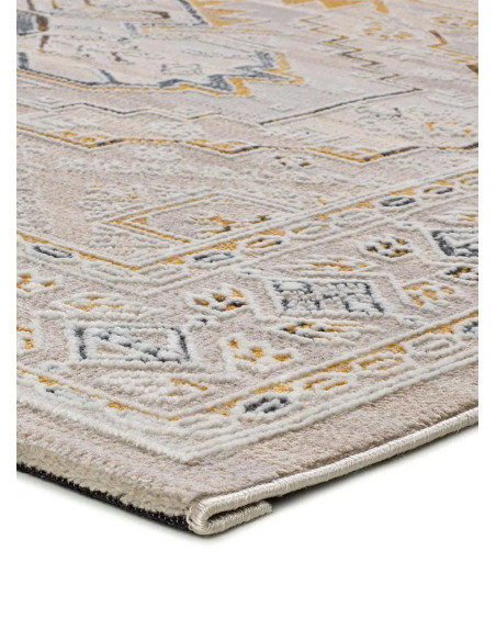 Berta 5211 classic beige and mustard rug