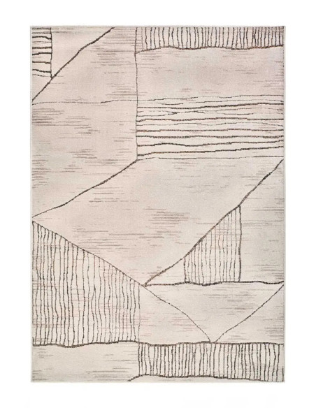 Ceres 54003 ethnic rug in cream and brown