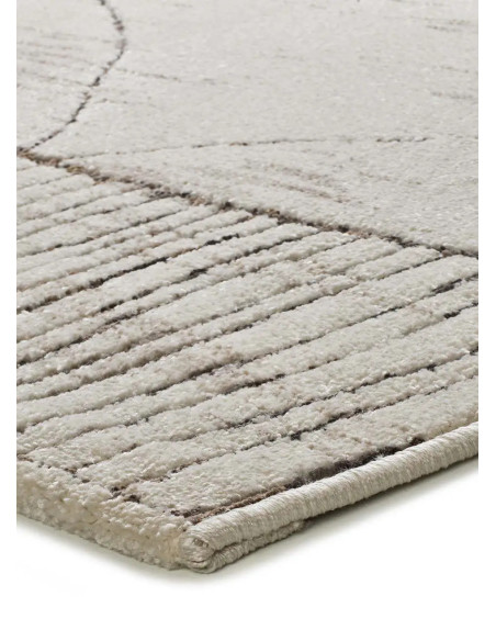 Ceres 54003 ethnic rug in cream and brown