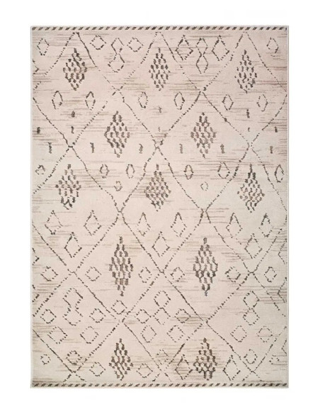Ceres 54008 ethnic rug in cream and brown