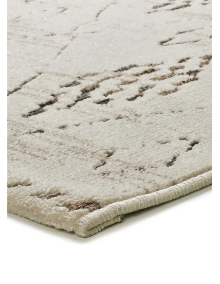 Ceres 54008 ethnic rug in cream and brown