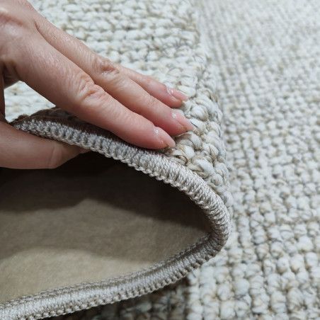 Detalle alfombra Nudos beige