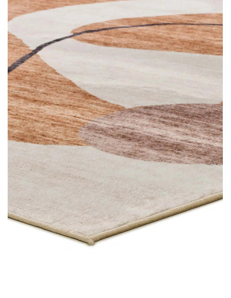 Alfombra abstracta impresa CLASS 22053 Naranja