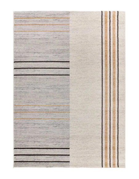 Alfombra geométrica gris/beige Craft 12936