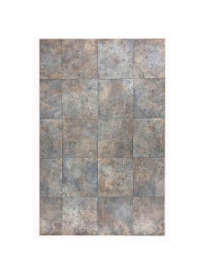 Devise vinyl carpet, rusty metal, zigzag wood 2