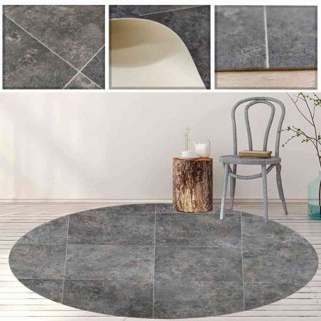 Alfombra vinilo Devise, metal oxidado , madera zigzag, revestimiento de suelo, a medida en alfombrasimperio1979.com